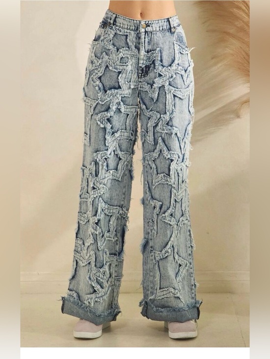 Oli & Hali Denim - Oli Hali Blue Star Distressed Jeans